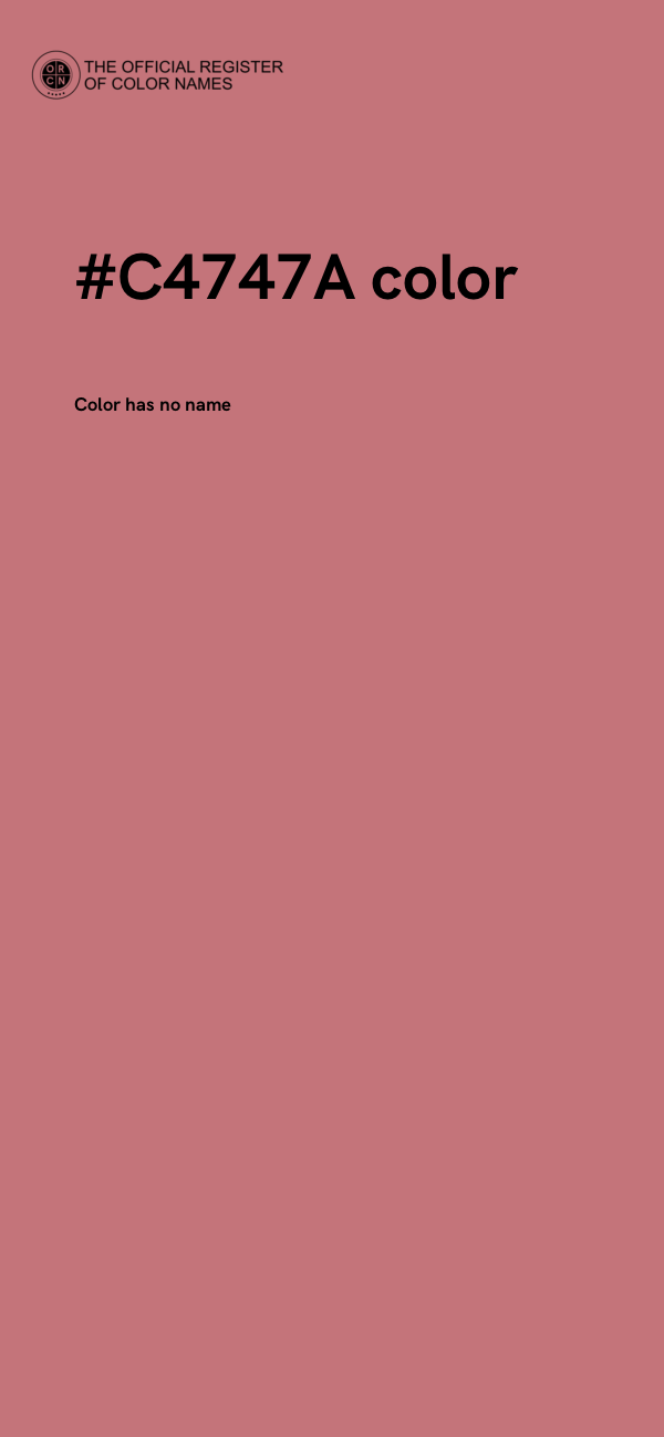 #C4747A color image