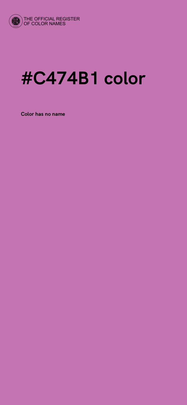 #C474B1 color image