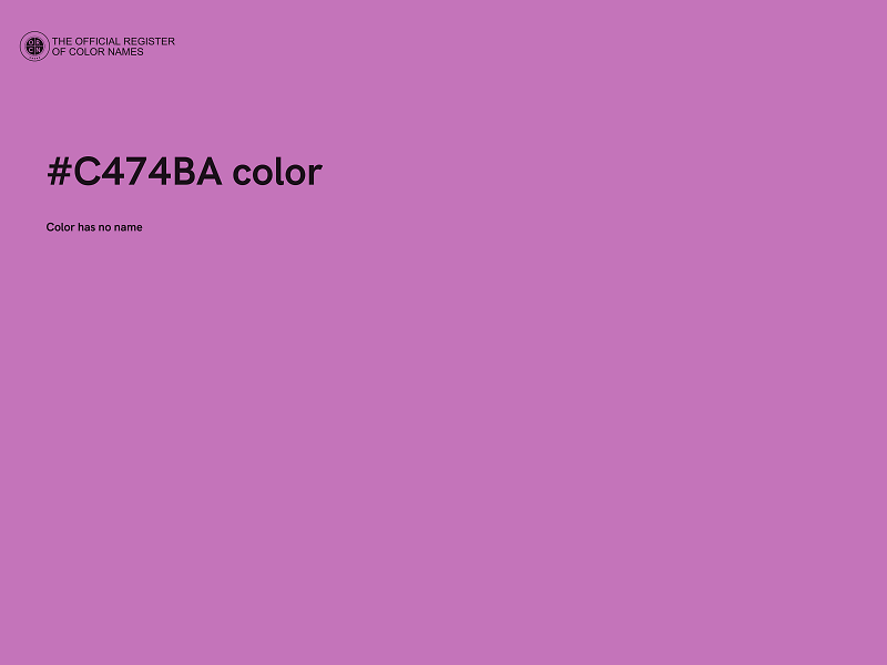 #C474BA color image