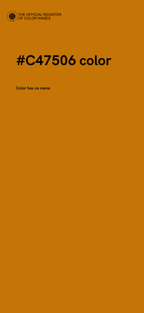 #C47506 color image