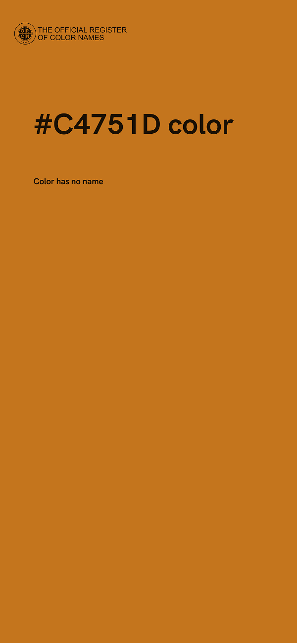 #C4751D color image
