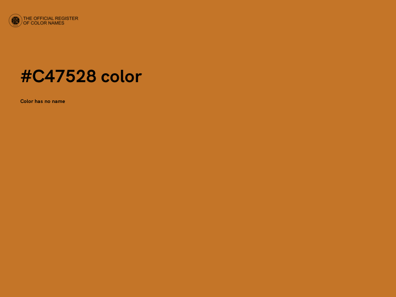 #C47528 color image