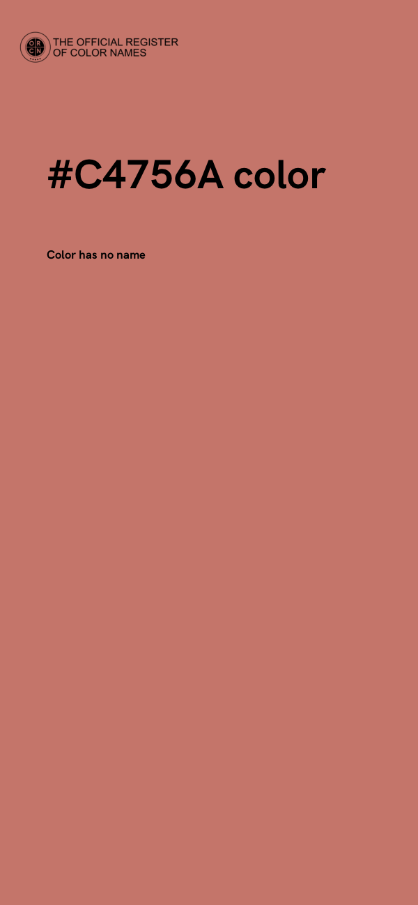 #C4756A color image