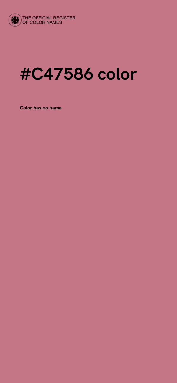 #C47586 color image