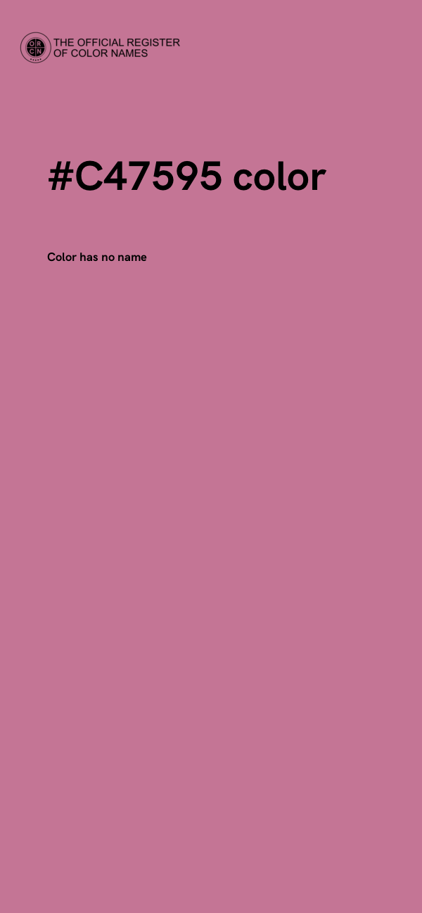 #C47595 color image