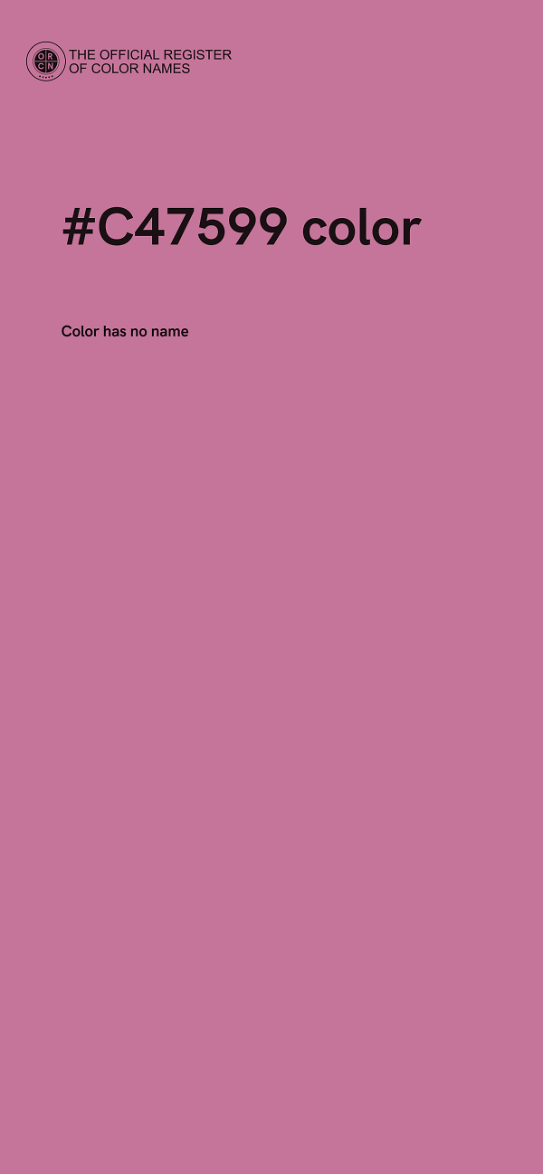 #C47599 color image