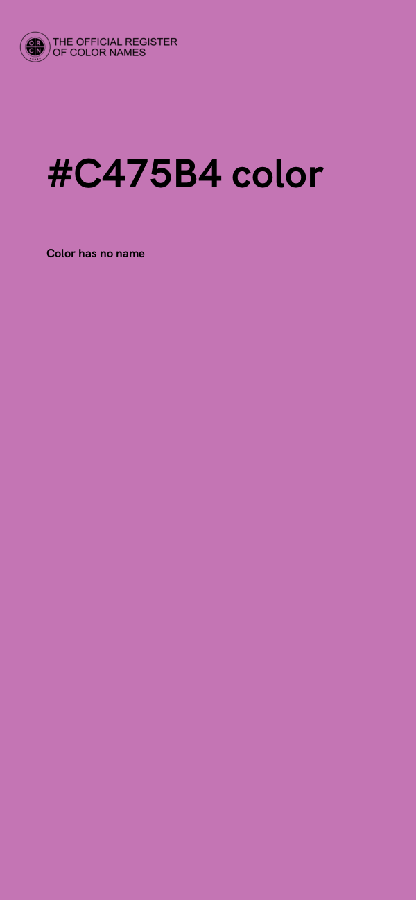 #C475B4 color image
