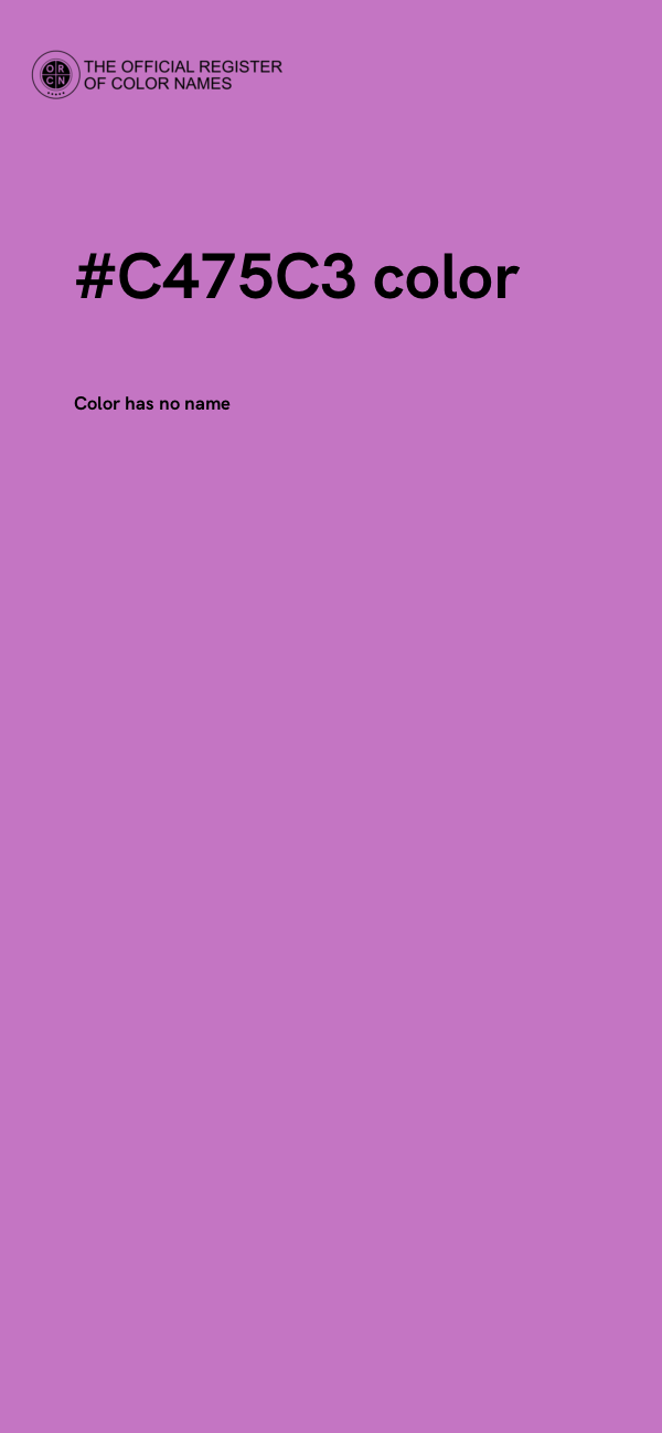 #C475C3 color image