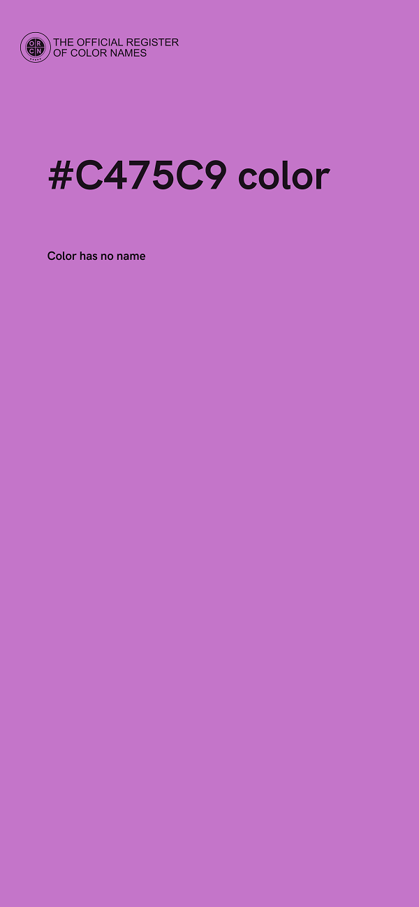 #C475C9 color image