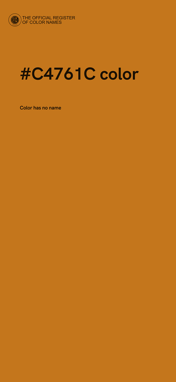 #C4761C color image