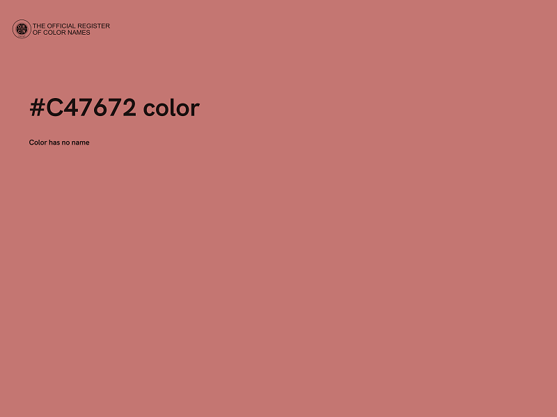 #C47672 color image