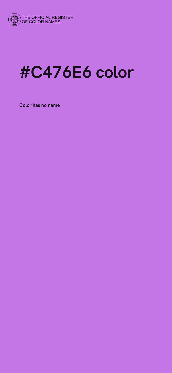 #C476E6 color image