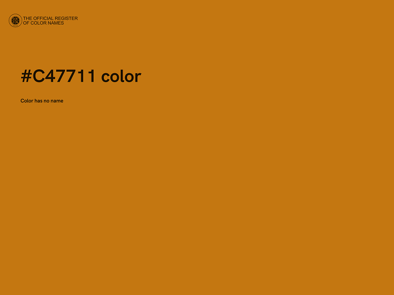 #C47711 color image