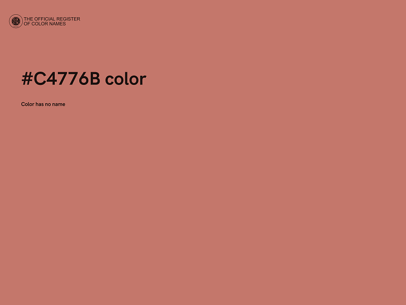 #C4776B color image