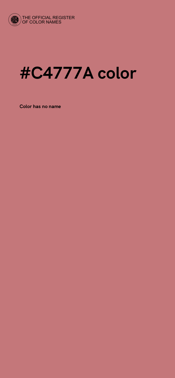#C4777A color image