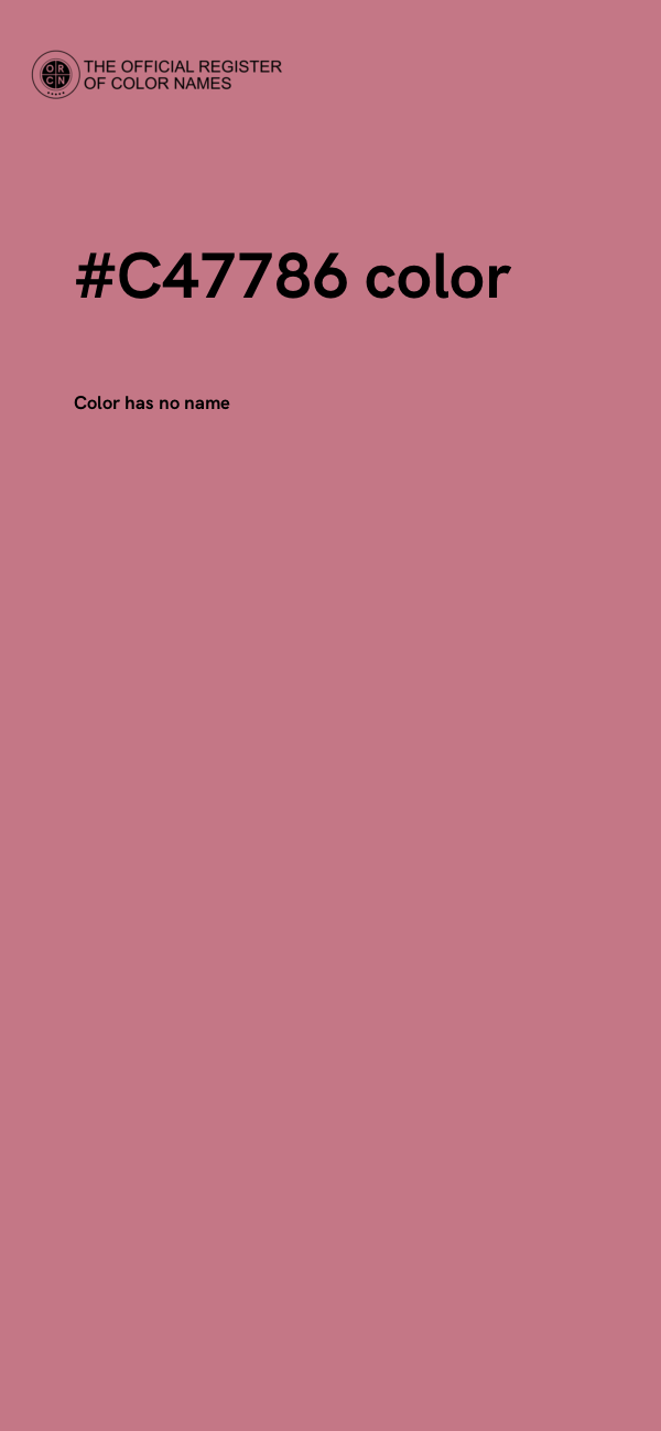 #C47786 color image