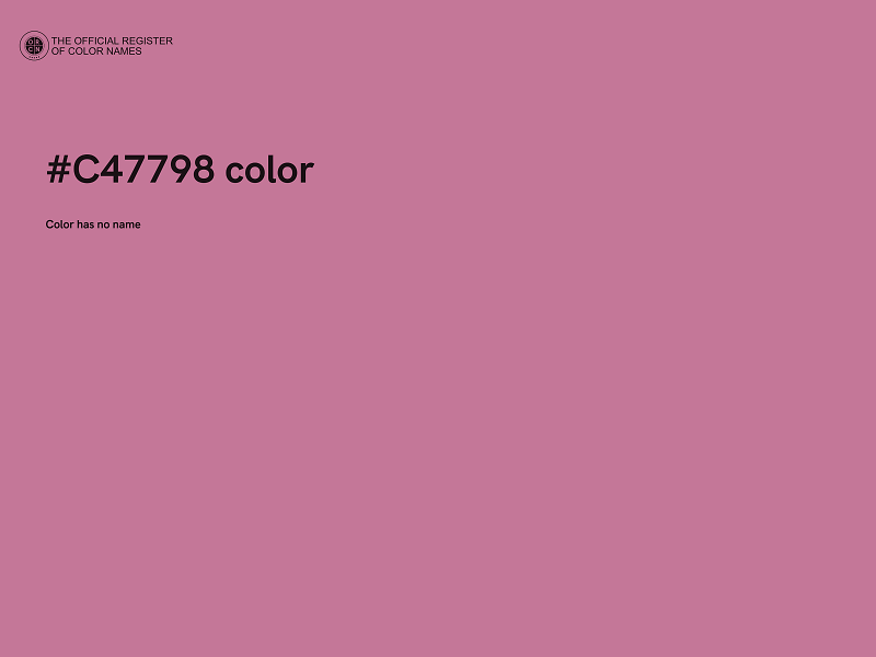 #C47798 color image