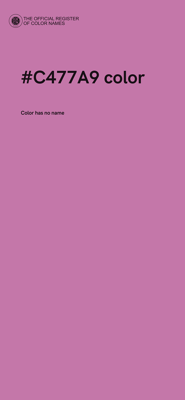 #C477A9 color image