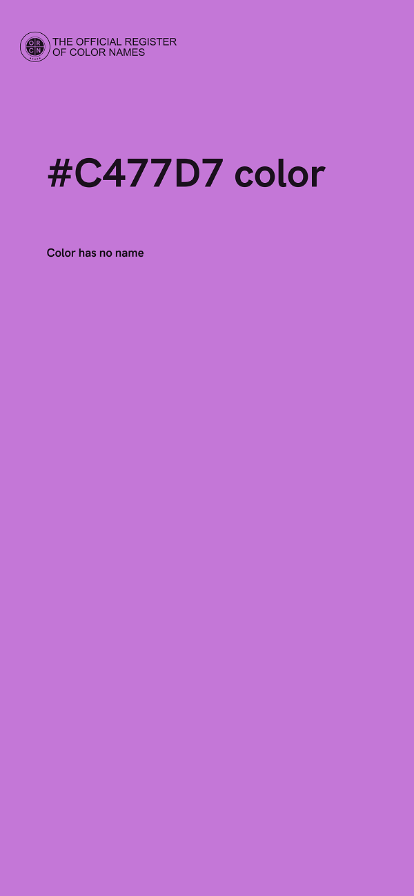 #C477D7 color image