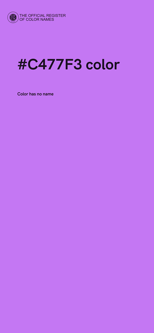 #C477F3 color image