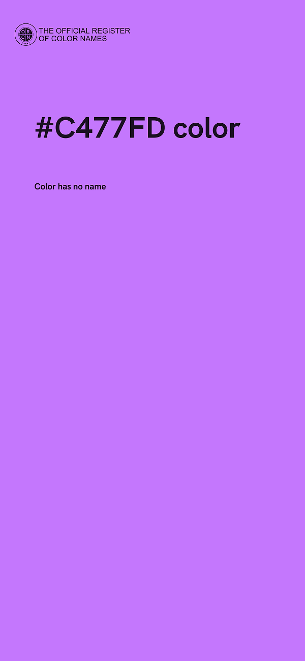 #C477FD color image