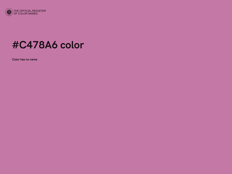 #C478A6 color image