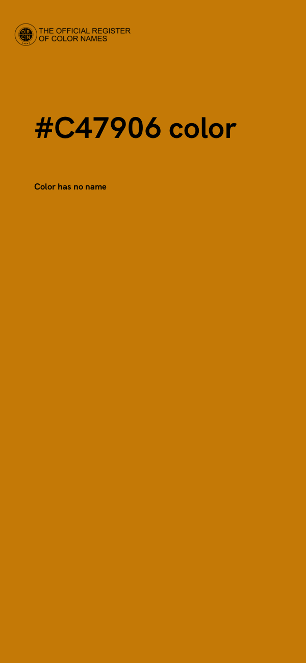 #C47906 color image