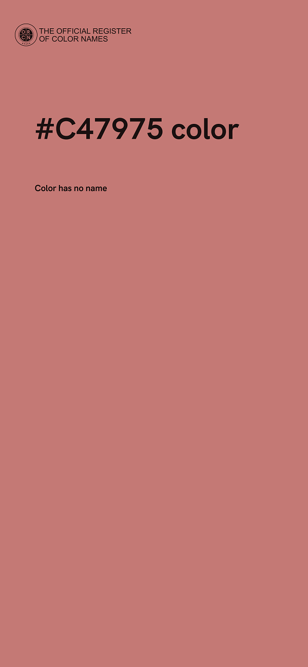 #C47975 color image