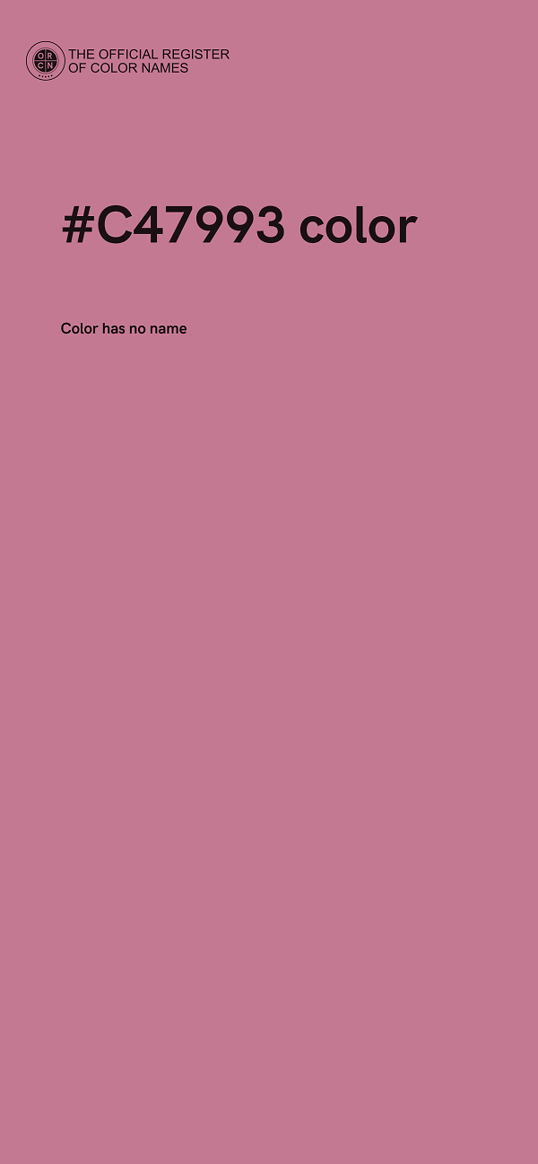 #C47993 color image