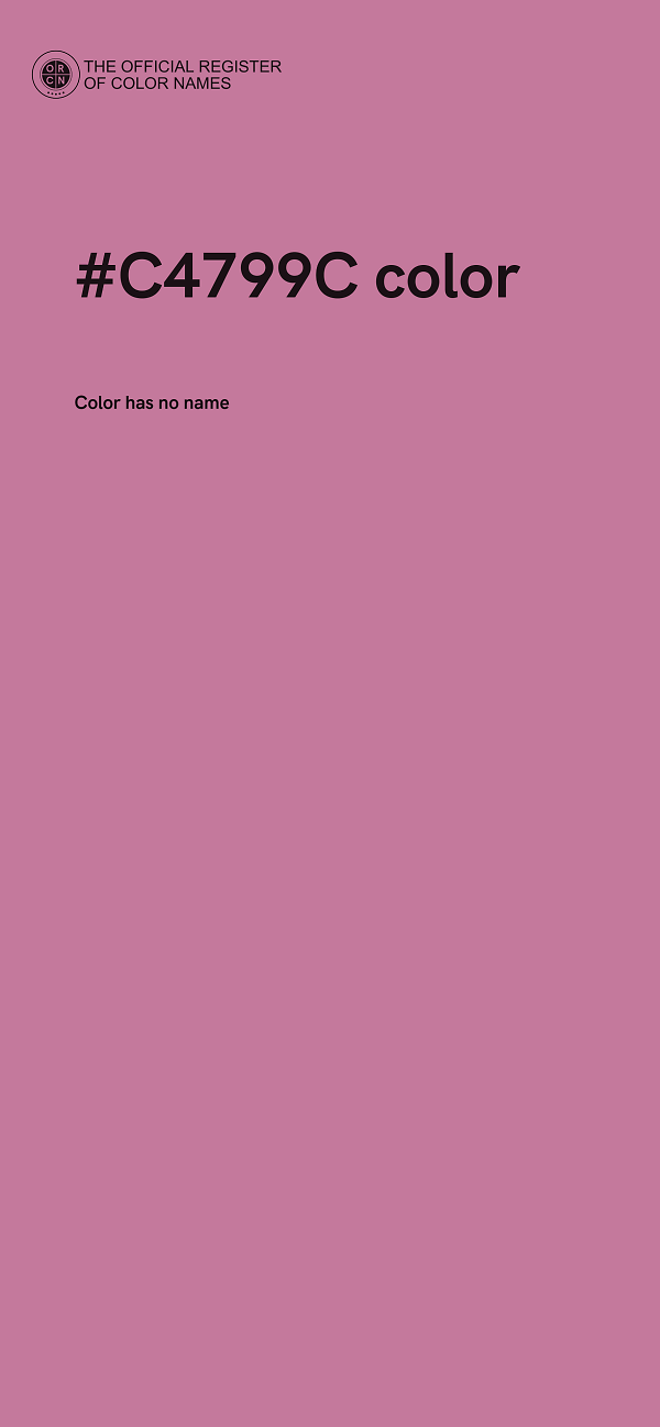 #C4799C color image