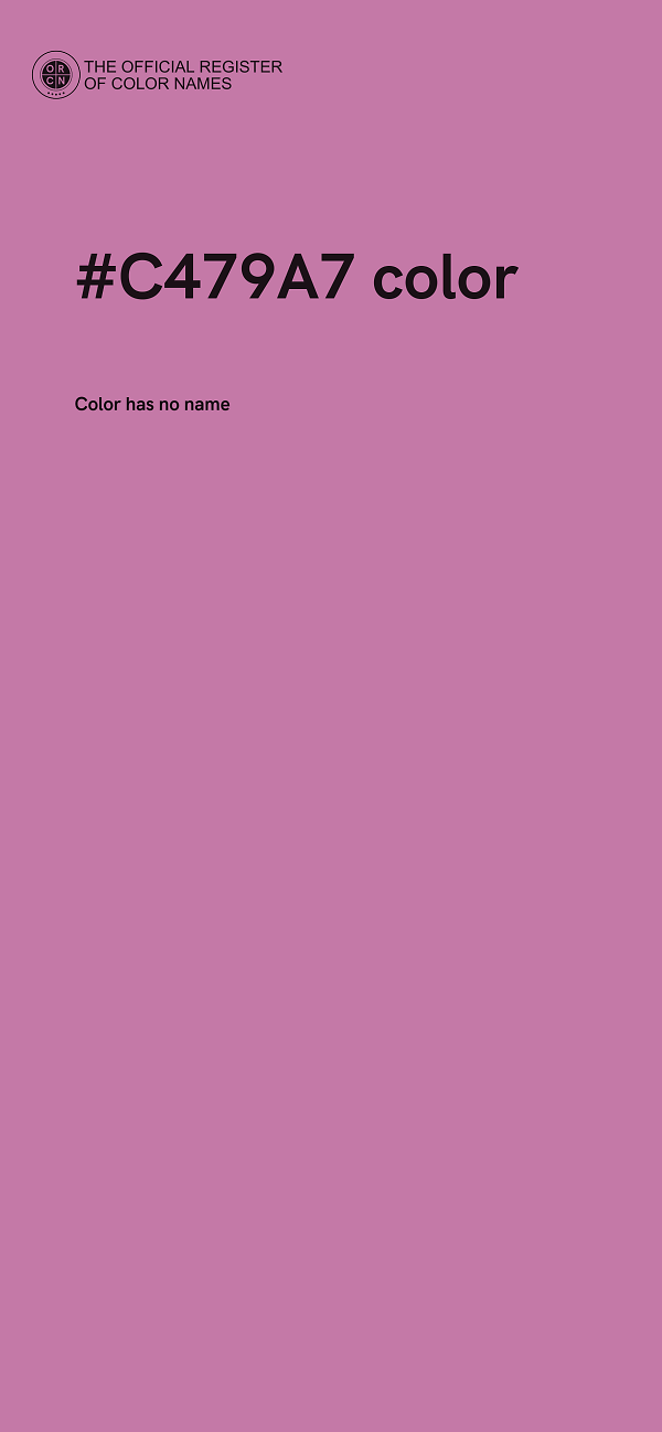 #C479A7 color image
