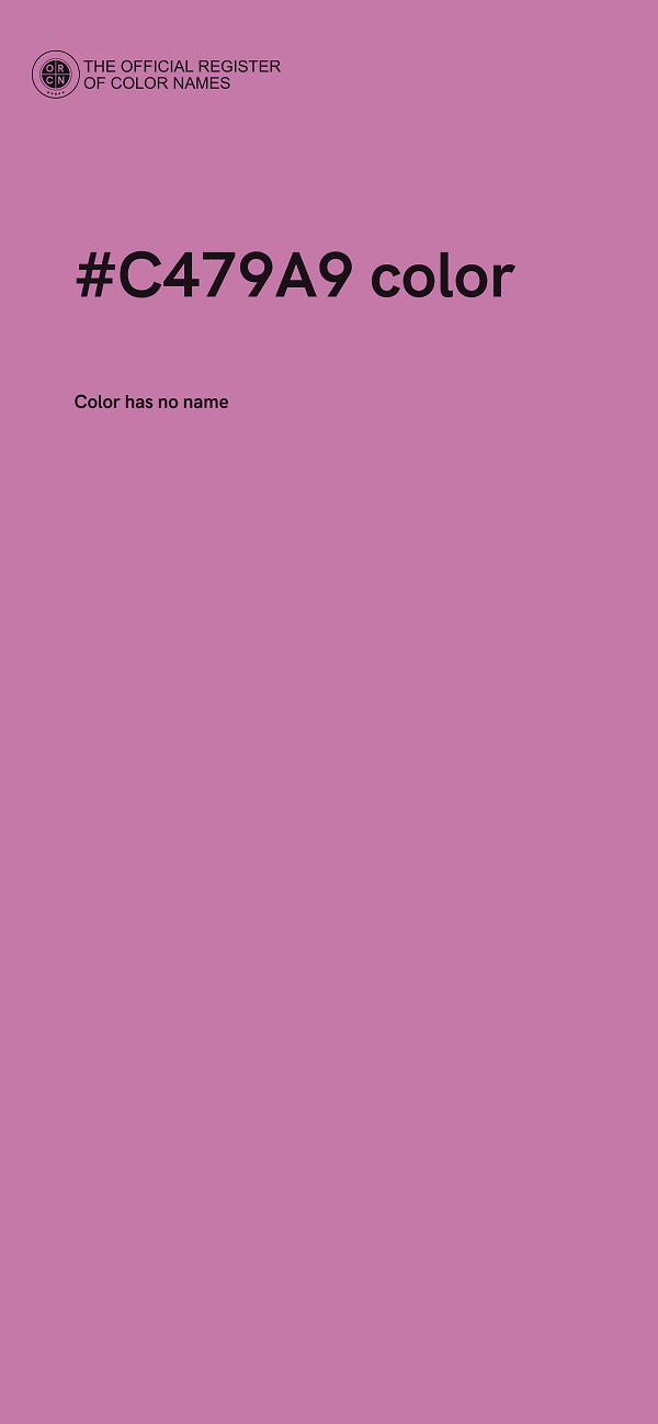 #C479A9 color image