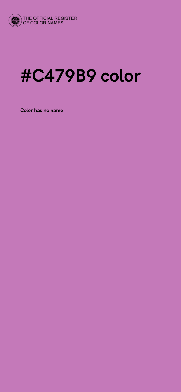 #C479B9 color image