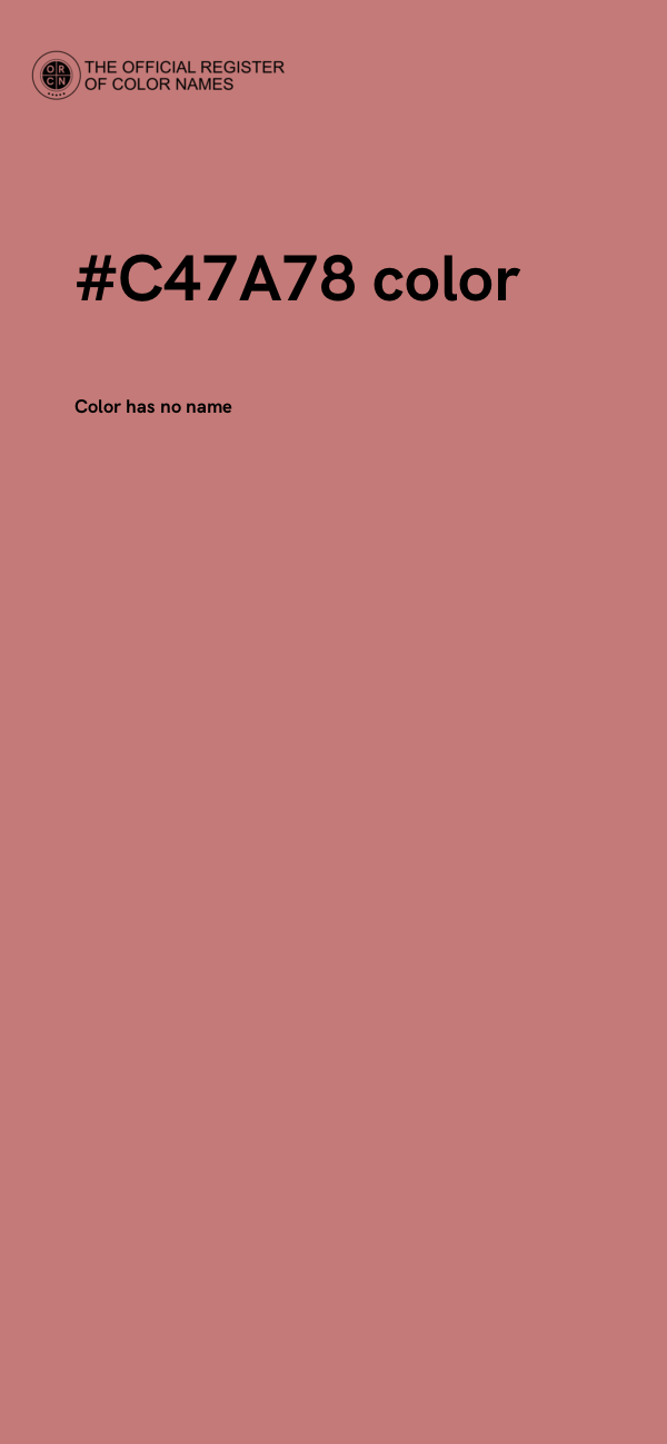 #C47A78 color image