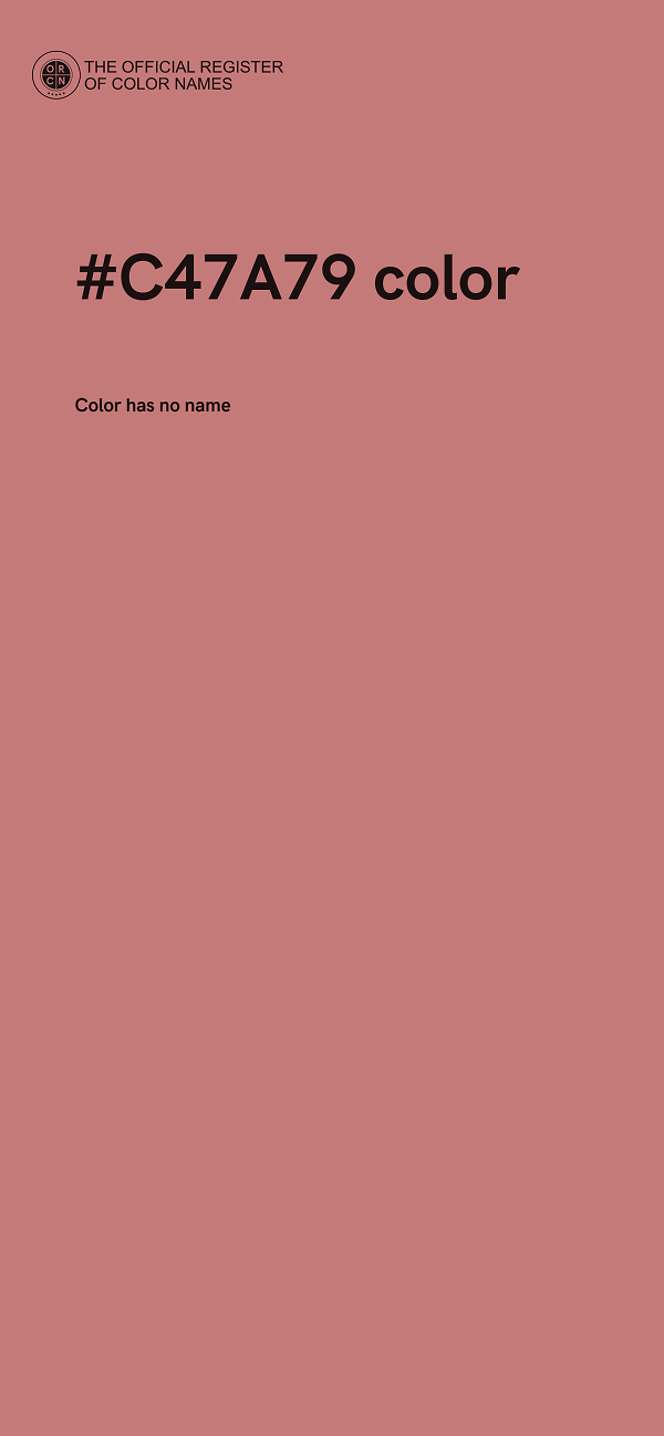 #C47A79 color image