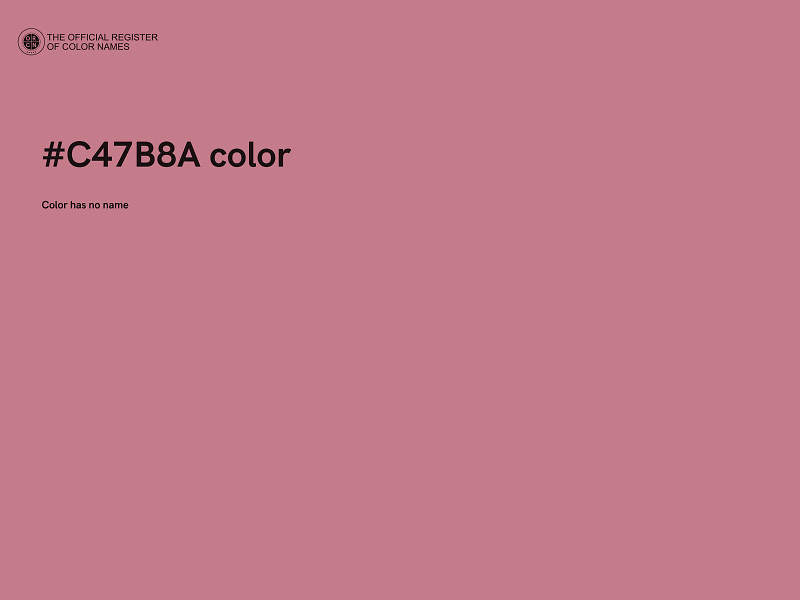 #C47B8A color image