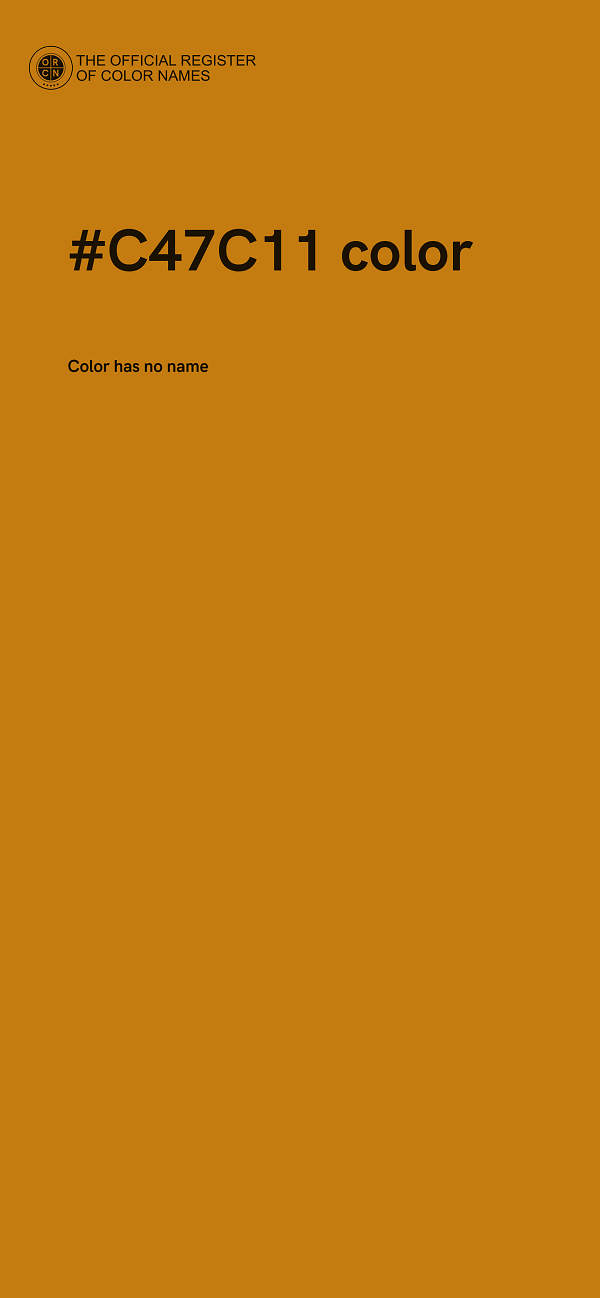 #C47C11 color image