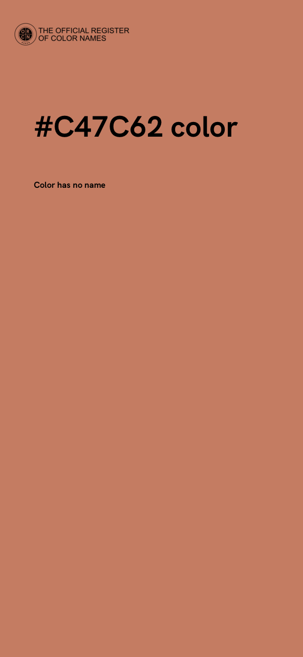 #C47C62 color image