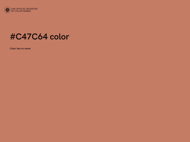 #C47C64 color image