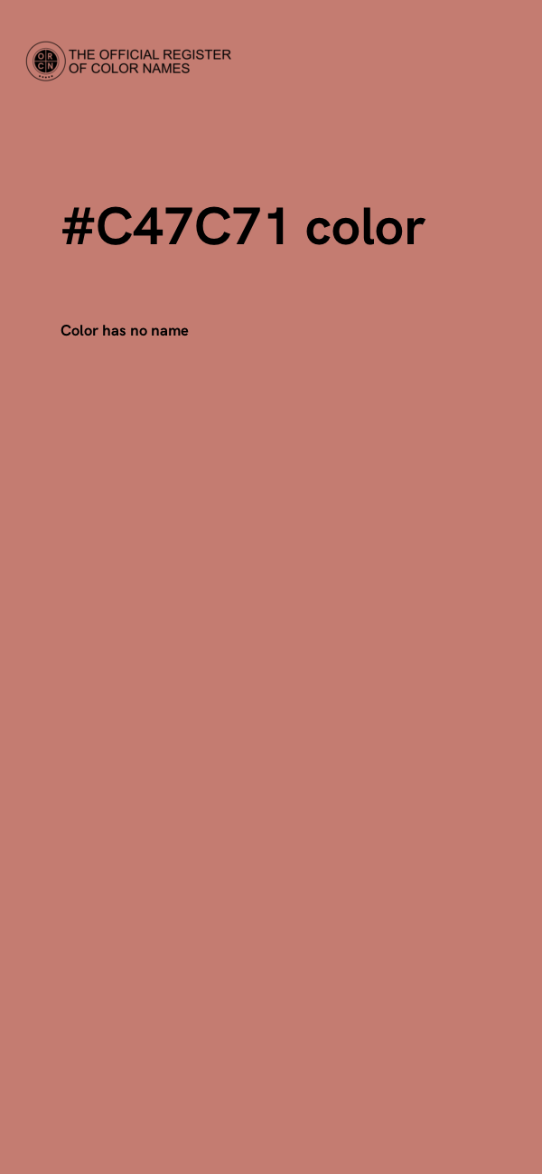 #C47C71 color image