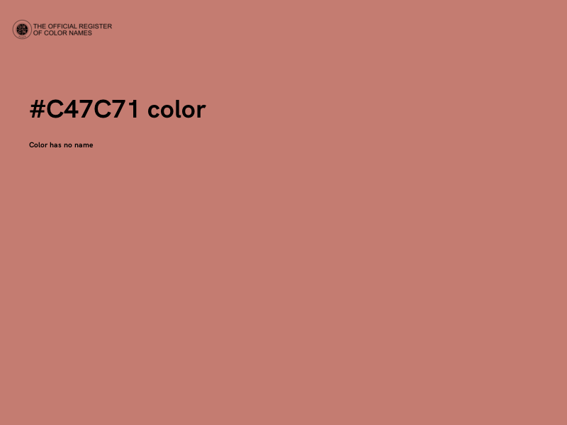 #C47C71 color image