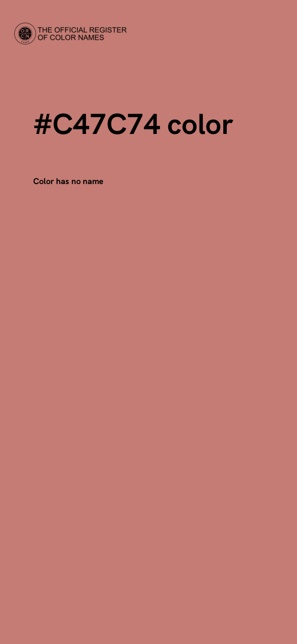 #C47C74 color image