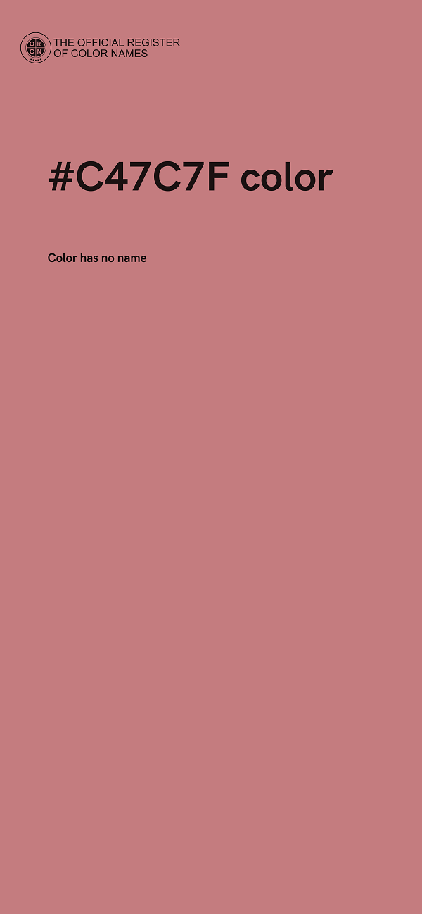 #C47C7F color image
