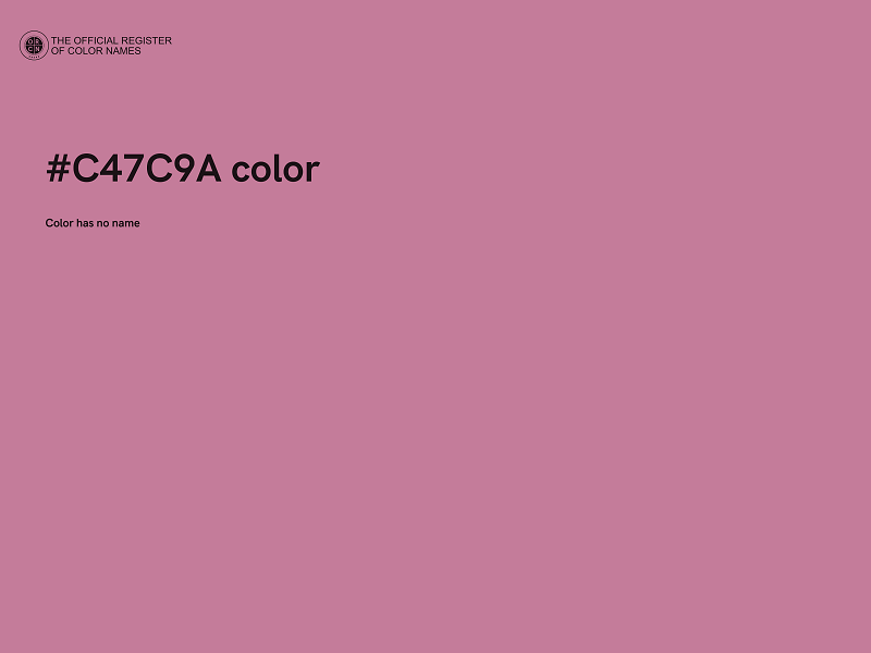 #C47C9A color image