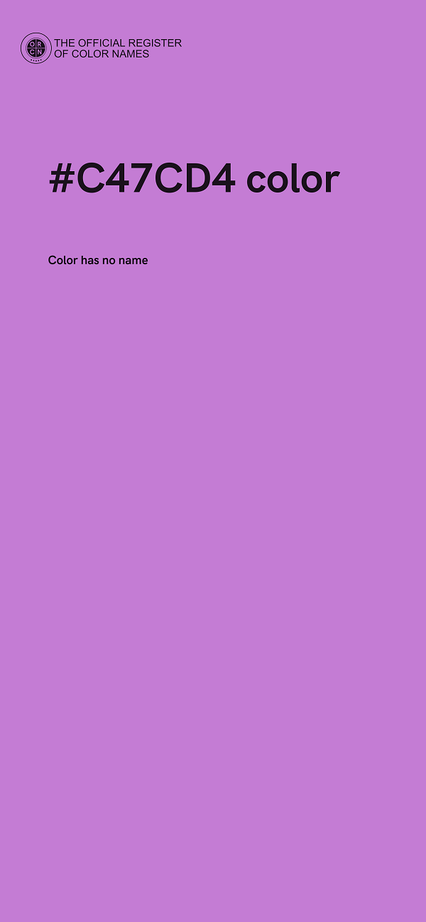 #C47CD4 color image