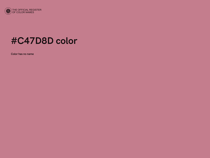 #C47D8D color image