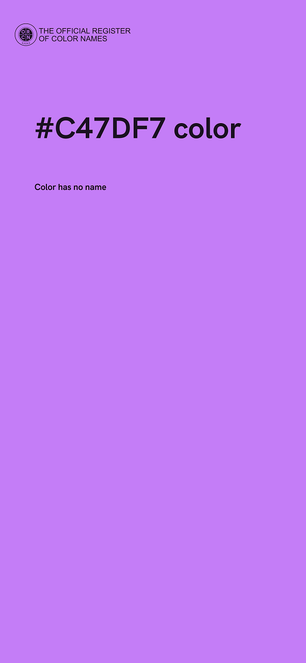 #C47DF7 color image