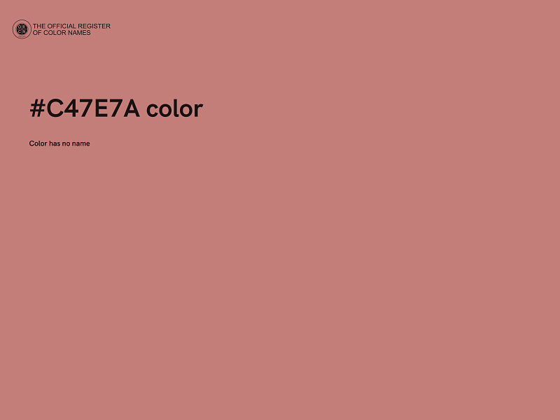 #C47E7A color image