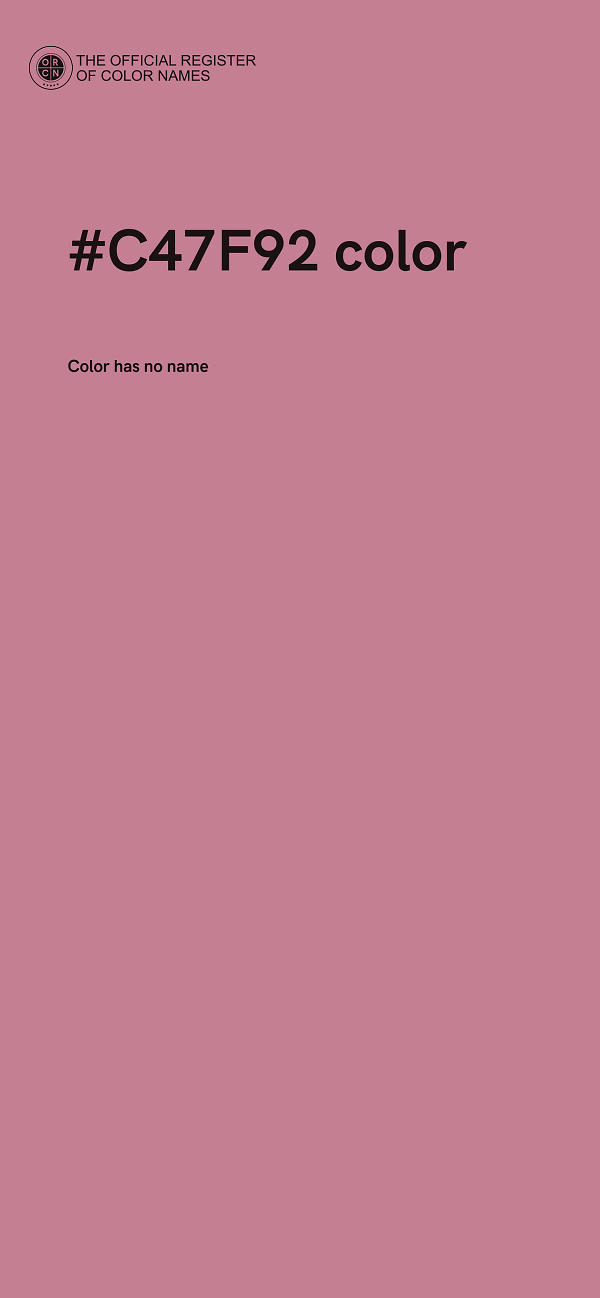 #C47F92 color image