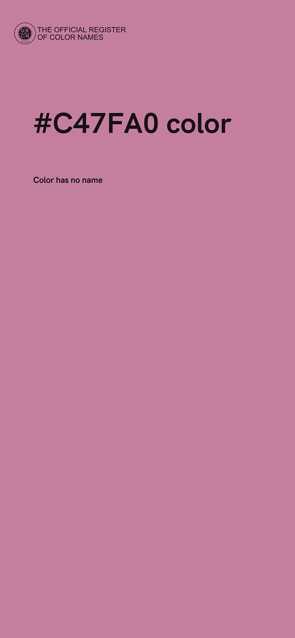 #C47FA0 color image